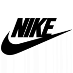 Nike logo in black text